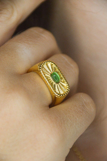 Green Opal Ring